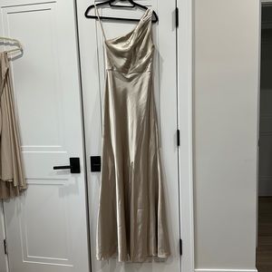 Jenny Yoo Champaign Lena Bridesmaid Dress